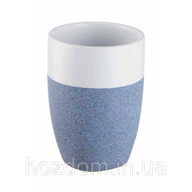 Стакан для ванної блакитний STONE 06307