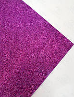 Фоамиран клеевой с глитером LUX (фиолетовый) 20х30см ( 1,8мм )