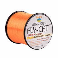 Волосінь NTEC Fly Cat Fluro Orange 1250м, Ø0.30мм, 15.5 lb/7.1 кг