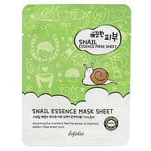 Тканинна маска з екстрактом секрету равлики - Esfolio Pure Skin Snail Essence Mask Sheet