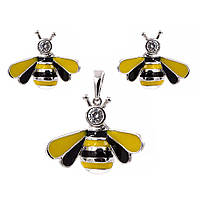 Набор родий. "Рджілка", маленьке каміння + емаль