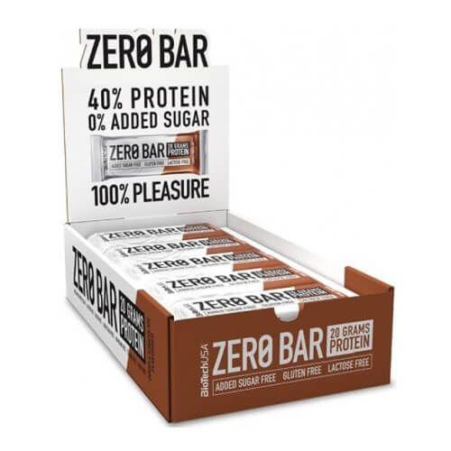 Протеиновые батончики Zero Bar BioTech, 20 штук по 50 грамм (упаковка ...