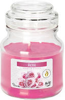 Свічка ароматизована Bispol Троянда 10 см (snd71-78)