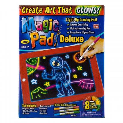 3D планшет для малювання Magic Pad світловий планшет для дітей, фото 1