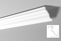 Карниз(плинтус) потолочный гладкий NMC , TL , лепной декор из пенопласта