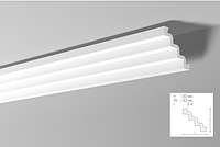 Карниз(плинтус) потолочный гладкий NMC, ST 4 , лепной декор из пенопласта