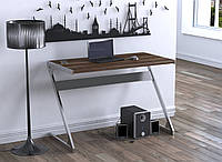 Письмовий стіл для дому та офісу Z-110 Loft Design Хром / Горіх Модена