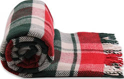 Плед вовняний Vladi Метро (Владі) Зелений 140х200 Вовна 50% (3024)