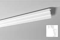 Карниз(плинтус) потолочный гладкий NMC , M 1 , лепной декор из пенопласта
