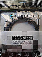 Подовжувач jack3.5мм стерео Cabletech Basic 1.8 м (Польща)