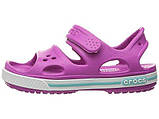 Босоножки сандалии для девочки Кроксы Крокбэнд оригинал / Crocs Kids Crocband II Sandal (14854), Фиолетовые 27, фото 4