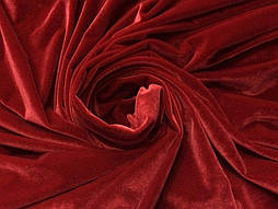 Оксамит Стрейч Червоний