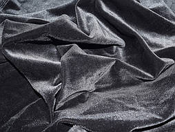 Оксамит Стрейч Сірий