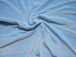 Оксамит Стрейч Блакитний
