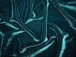Оксамит Стрейч Темна Бірюза