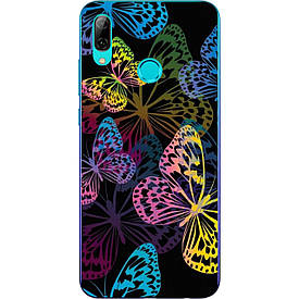 Чохол силіконовий з картинкою для Xiaomi Mi Play Неонові метелики