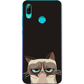 Чохол силіконовий з картинкою для Xiaomi Mi Play Похмурий кіт
