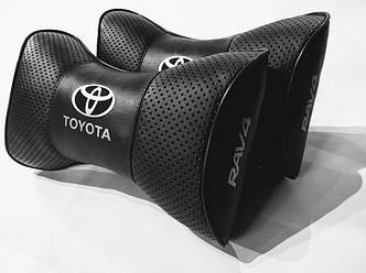 Подушка на підголовник в авто Toyota RAV4 чорний 1 шт