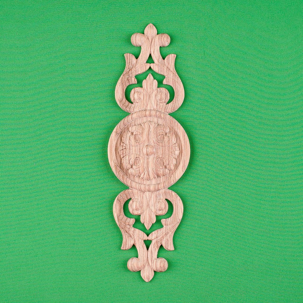 Дерев'яний різьблений декор для меблів/Декор вертикальний/ Код ДВ19, фото 1