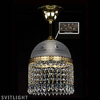 Подвесной светильник CASSANDRA Латунный хрустальный подвесной светильник размерами 18 х 22,5 см, на 1 лампу и