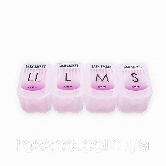 Набір Бігудей з насічками LASH SECRET, Curve (4 пари)