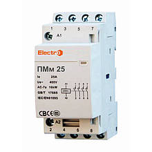 Модульний контактор ПМм 4 полюси 25A 4NC 400В ElectrO (шт)