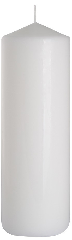 Свічка циліндр біла Bispol 20 см (sw80/200-090)