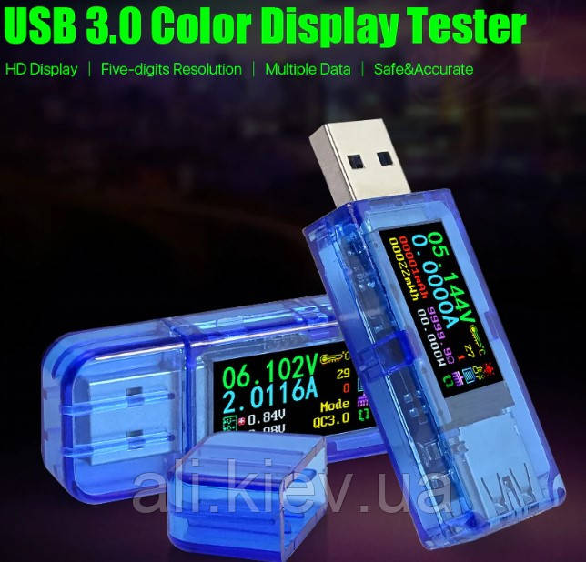 USB Тестер павербанка , тест аккумуляторів на ємність, фото 1