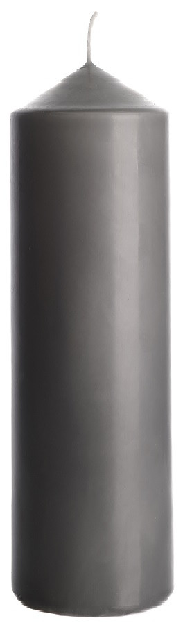 Свічка циліндр сіра Bispol 25 см (sw80/250-070)