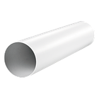 Вентиляційна труба 2020 кругла D=125мм пластик довжина 2м