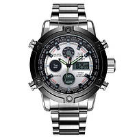 Мужские часы AMST 3022 Metall Silver-Black-Silver