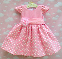 Плаття для дівчинки "Квіточка та горошок" 6 міс.