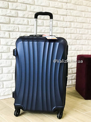 Валізу з полікарбонату середній валізу синій Польща / Валіза середня з полікарбонату, фото 2