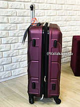 Валізу з полікарбонату середній валізу фіолетовий Польща / Валіза середня з полікарбонату, фото 3