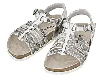 Дитячі босоніжки мул дівчинка LUPILU® 29-17.5,30-18.5 см срібло на корковій підошві