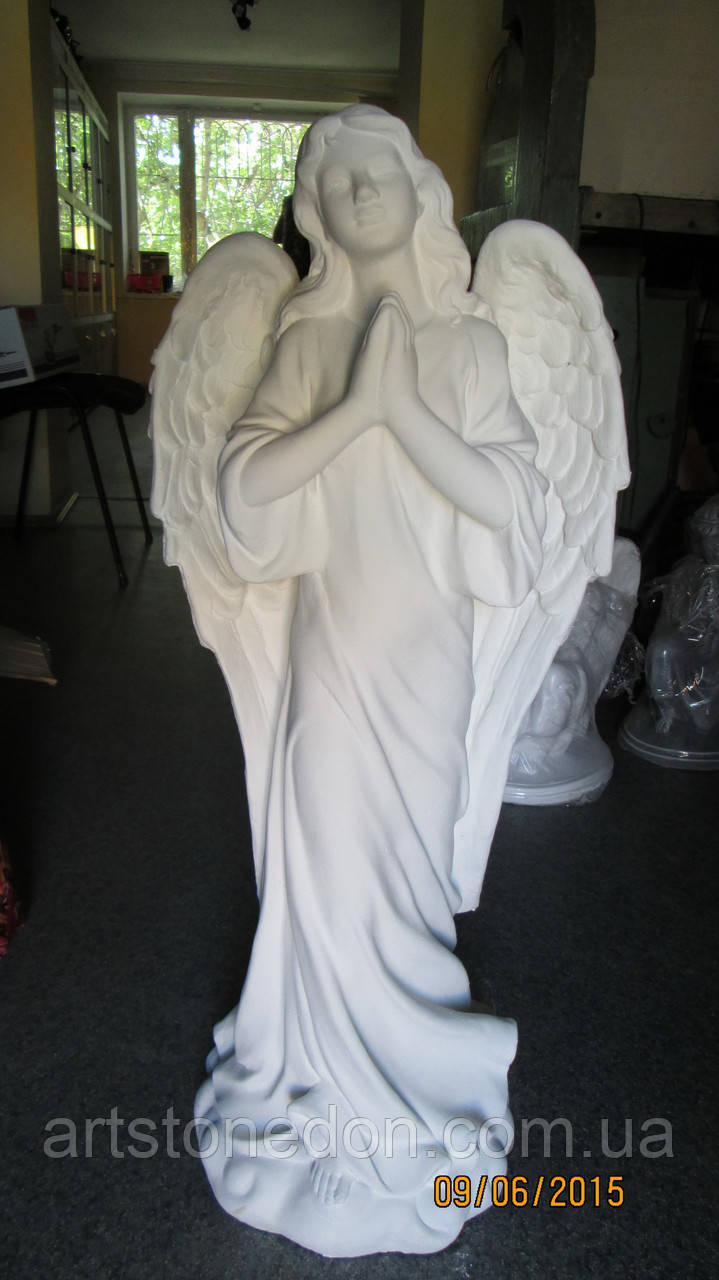 Ангел для памятника. Статуя из бетона Ангел белоснежный 82 см - фото 2 - id-p100849673