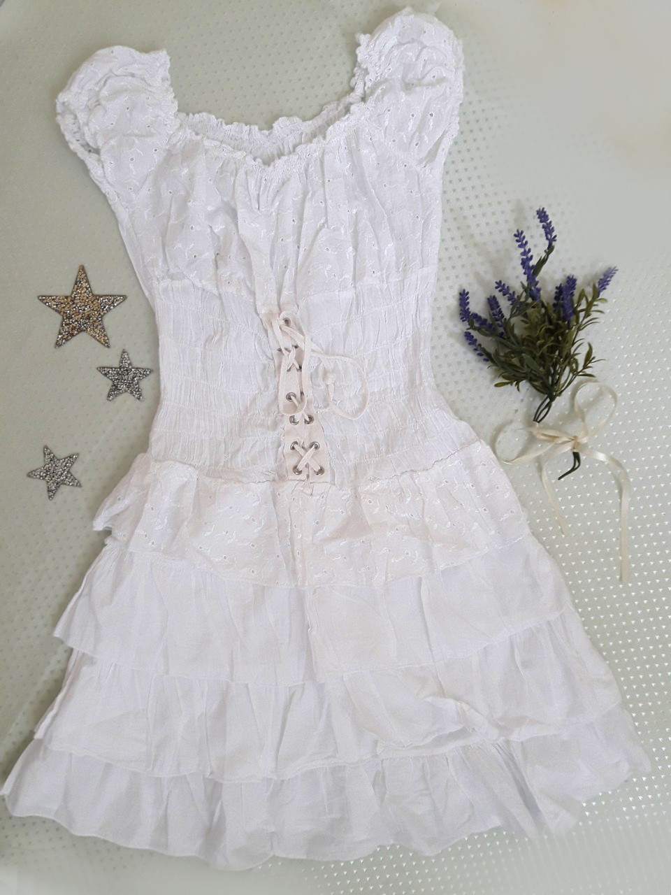 Сарафан на дівчинку "Італія", р. XS, білий