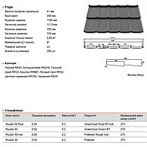 Модульна черепиця ⁇ Ruukki Frigge ⁇ RR 23 ⁇ Rough Matt ⁇ Ruukki 30 ⁇ , фото 5