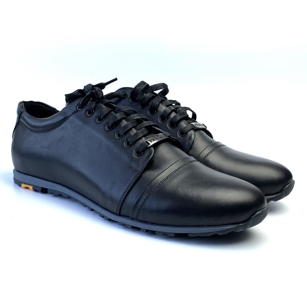 Шкіряні кросівки чорні чоловіче взуття великий розмір Rosso Avangard Turtlier Black Leather