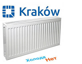 Сталевий Радіатор опалення (батарея) 500x1200 тип 22 Krakow (бокове підключення)