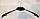 Плічка вішалки силіконова для одягу з Дерев'яною чорною вставкою ., фото 2