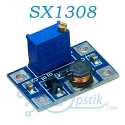 Модуль SX1308 DC-DC підвищуючий перетворювач 24В 2А