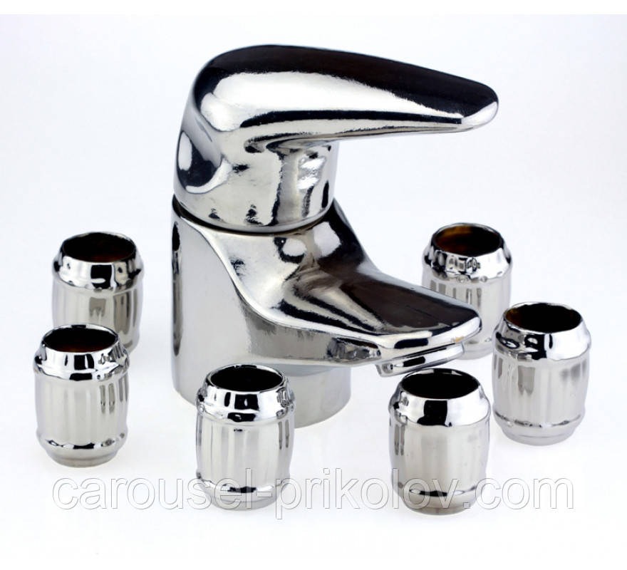 Подарунковий набір горілчаний Кран змішувач, 7 предметів, фото 1