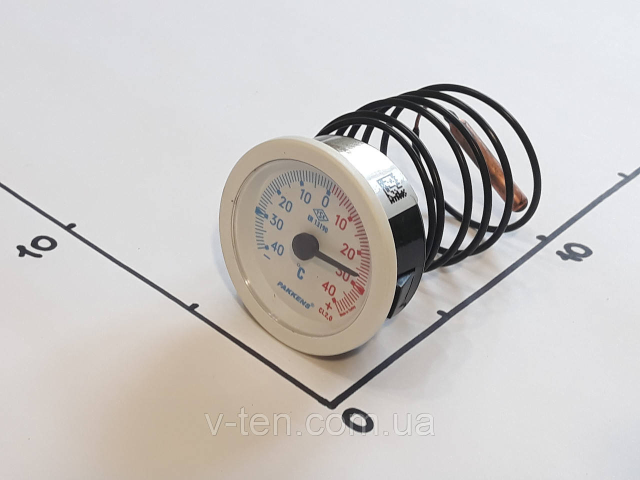 Термометр Ø52 мм/від -40 °C до +40 °C/L-100 см капілярний PAKKENS (Туреччина)
