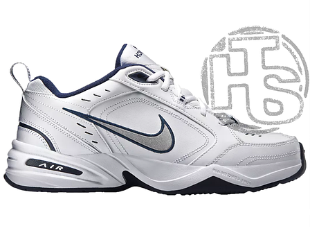 Чоловічі кросівки Nike Air Monarch IV Lifestyle/Gym Shoe White Metallic Silver 415445-102, фото 1