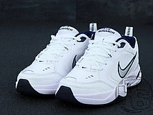Чоловічі кросівки Nike Air Monarch IV Lifestyle/Gym Shoe White Metallic Silver 415445-102, фото 3