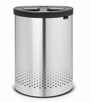 Бак для білизни двосекційний Brabantia 55 л сірий (105029)
