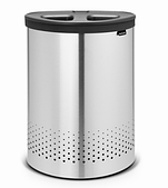 Бак для білизни двосекційний Brabantia 55 л сірий (105029)