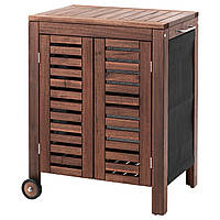 IKEA APPLARO/KLASEN Садовый шкаф для хранения, коричневая морилка (991.299.90)