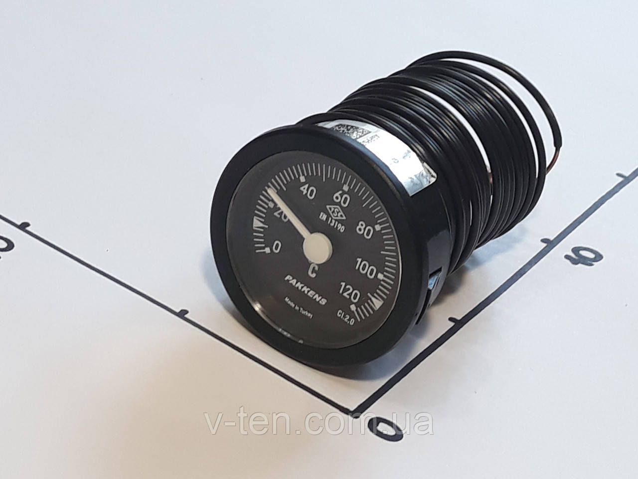 Термометр Ø52 мм/120 °C/L-300 см капілярний PAKKENS (Туреччина)